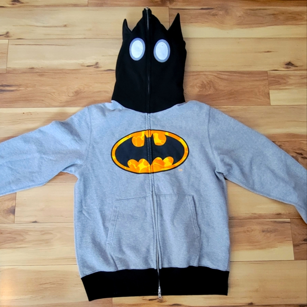 A Bathing Ape Bape x DC Comics Batman Gray Hoodie